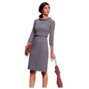 Boden ‘Zoe’ Roll Neck 3/4 Sleeve Knee Length Dress